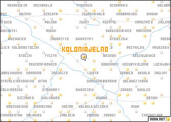 map of Kolonia Jelno