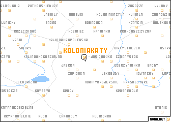 map of Kolonia Kąty