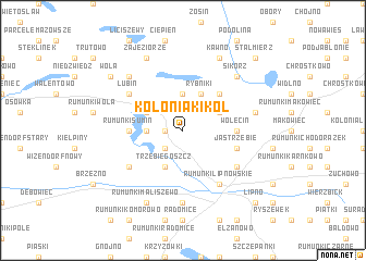 map of Kolonia Kikół