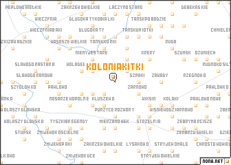 map of Kolonia Kitki