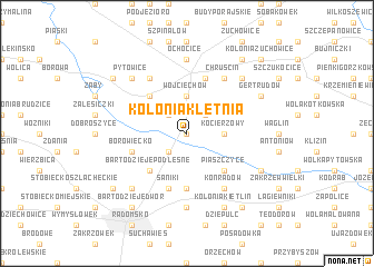map of Kolonia Kletnia
