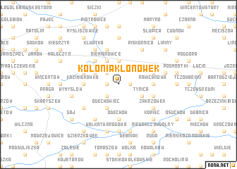 map of Kolonia Kłonówek