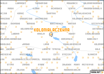 map of Kolonia Łaczewna