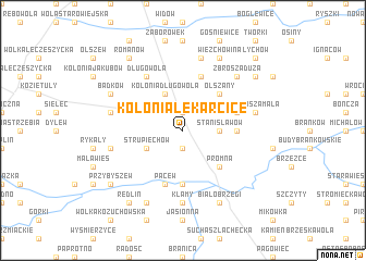 map of Kolonia Lekarcice