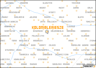 map of Kolonia Lemiesze