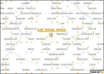 map of Kolonia Lipnik