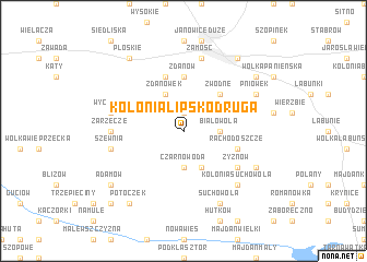 map of Kolonia Lipsko Druga