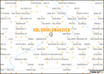 map of Kolonia Łobudzice