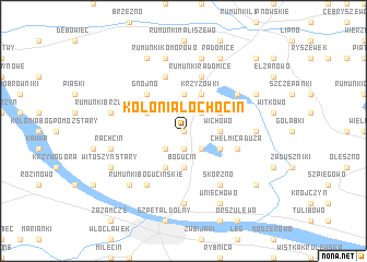 map of Kolonia Łochocin