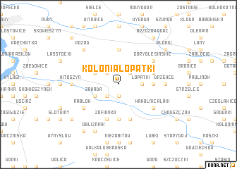 map of Kolonia Łopatki