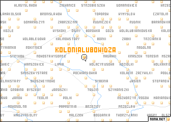 map of Kolonia Lubowidza