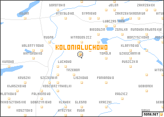 map of Kolonia Luchowo