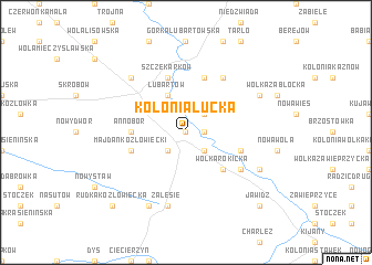 map of Kolonia Łucka