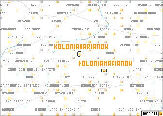 map of Kolonia Marianów