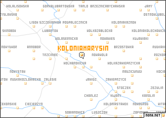 map of Kolonia Marysin