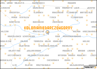 map of Kolonia Niedarczów Górny