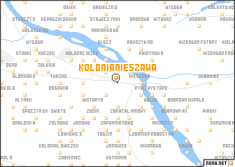 map of Kolonia Nieszawa