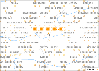 map of Kolonia Nowa Wieś