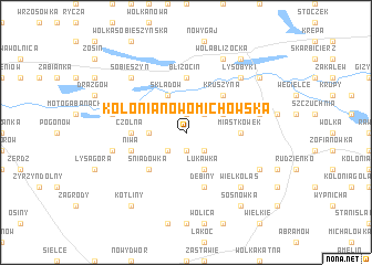 map of Kolonia Nowomichowska