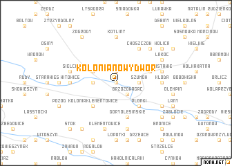 map of Kolonia Nowy Dwór