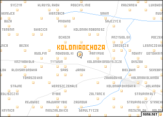 map of Kolonia Ochoża