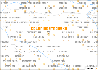 map of Kolonia Ostrowska