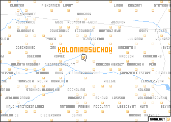 map of Kolonia Osuchów