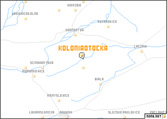 map of Kolonia Otocka