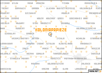 map of Kolonia Papieże