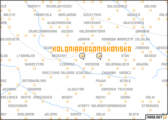 map of Kolonia Piegonisko