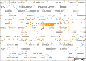 map of Kolonia Piekary