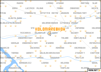 map of Kolonia Rębków