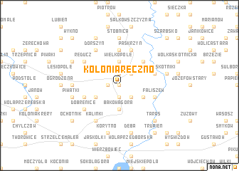 map of Kolonia Ręczno