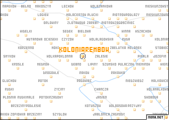 map of Kolonia Rembów