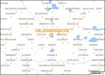 map of Kolonia Rogoźno