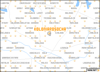 map of Kolonia Rosocha