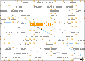 map of Kolonia Ruszki