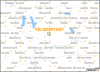 map of Kolonia Rysiny
