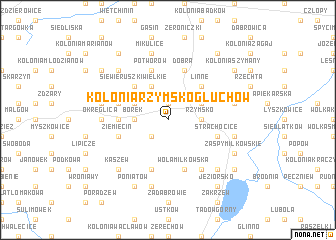 map of Kolonia Rzymsko Głuchów