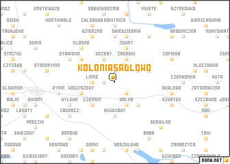 map of Kolonia Sadłowo