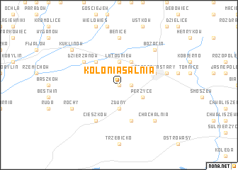 map of Kolonia Salnia