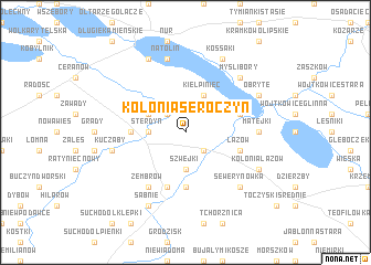 map of Kolonia Seroczyn