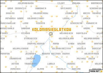 map of Kolonia Siedlątków