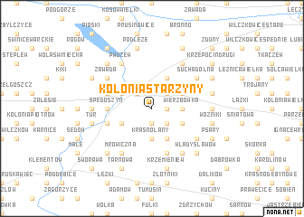 map of Kolonia Starzyny