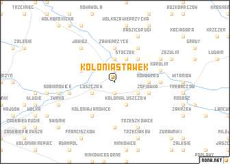 map of Kolonia Stawek