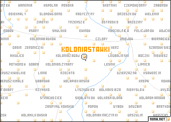 map of Kolonia Stawki