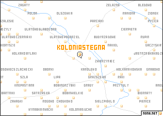 map of Kolonia Stegna