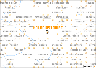 map of Kolonia Stobiec