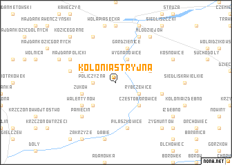 map of Kolonia Stryjna