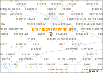 map of Kolonia Strzegocin